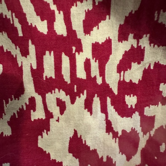 DVF Diane Von Furstenberg Hot Pink White Batik Print Scarf Shawl Sarong R $258 - Picture 7 of 10